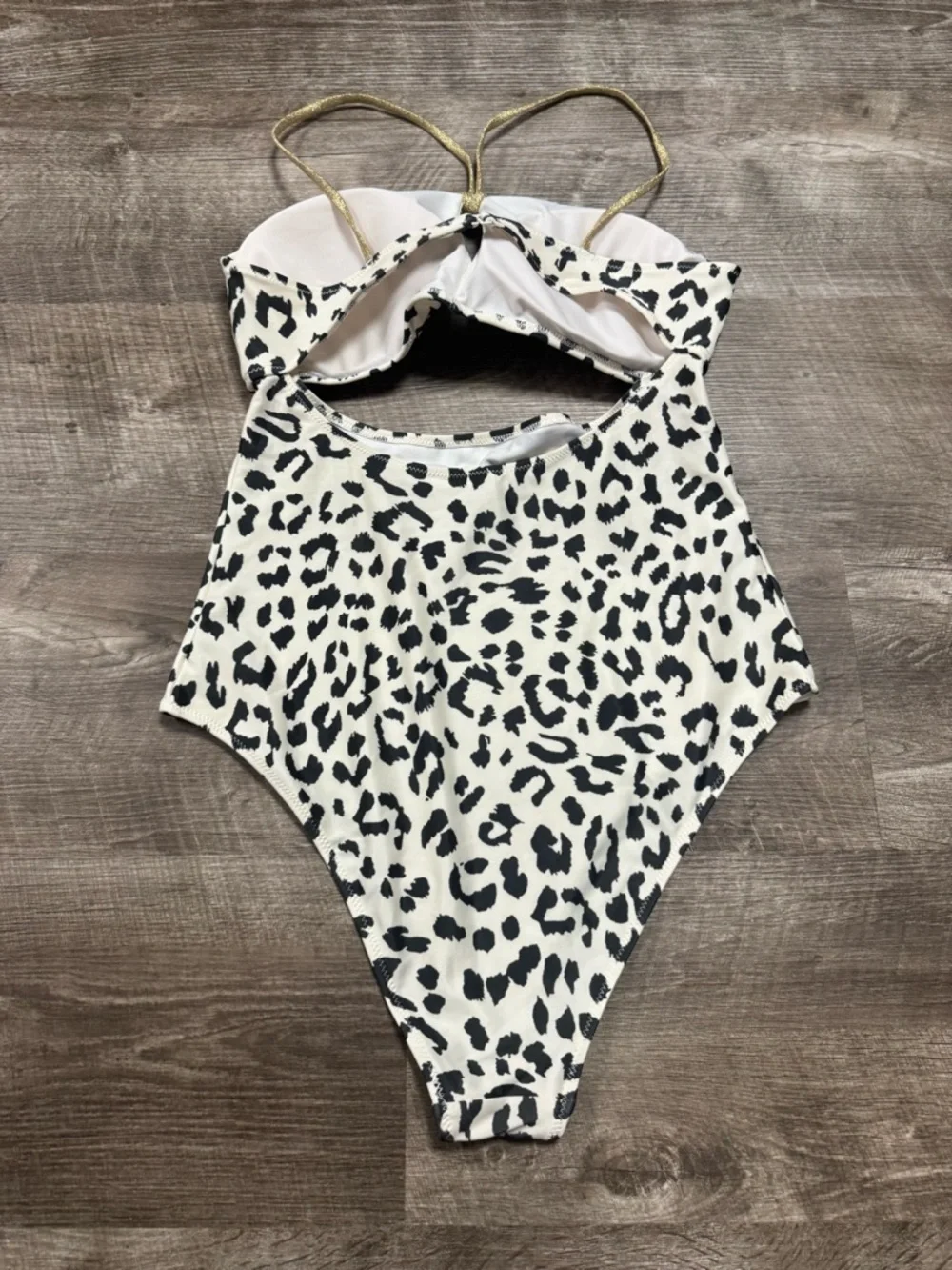 Aerie Animal Print One Piece Cheeky Bathing Suit Size Large